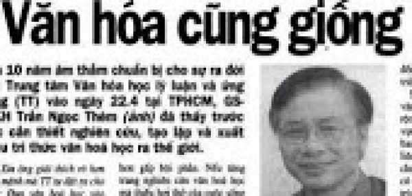 B&aacute;o Lao động: Văn h&oacute;a cũng giống như kh&iacute; trời