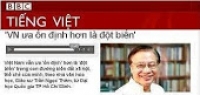Trả lởi phỏng vấn BBC: &ldquo;VN ưa ổn định hơn l&agrave; đột biến&rdquo;